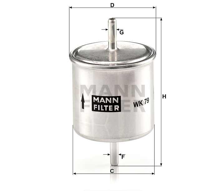 WK 79 Filtre conduite de carburant (en ligne)