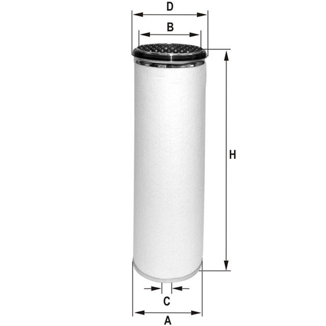 HP4540 Élément filtre à air secondaire