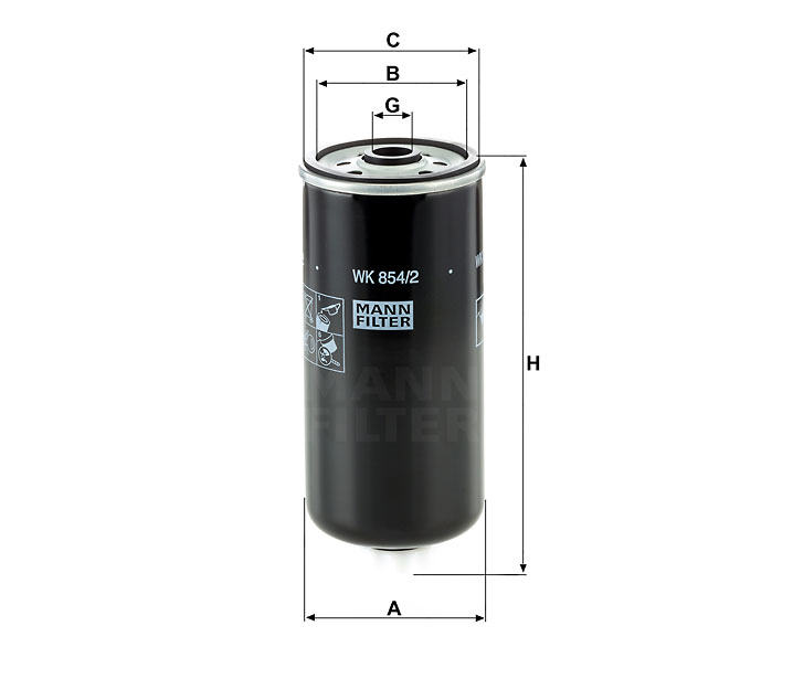 WK 854/2 Filtre à carburant