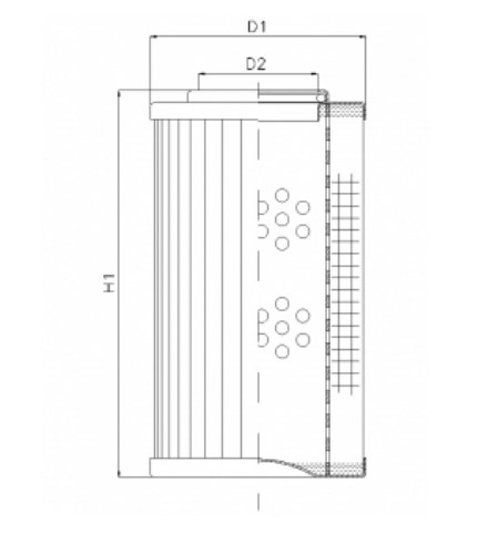 D155G03A Elément filtrant pour filtre à pression