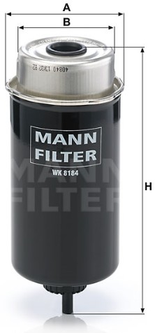 WK 8184 Filtre à carburant SpinOn