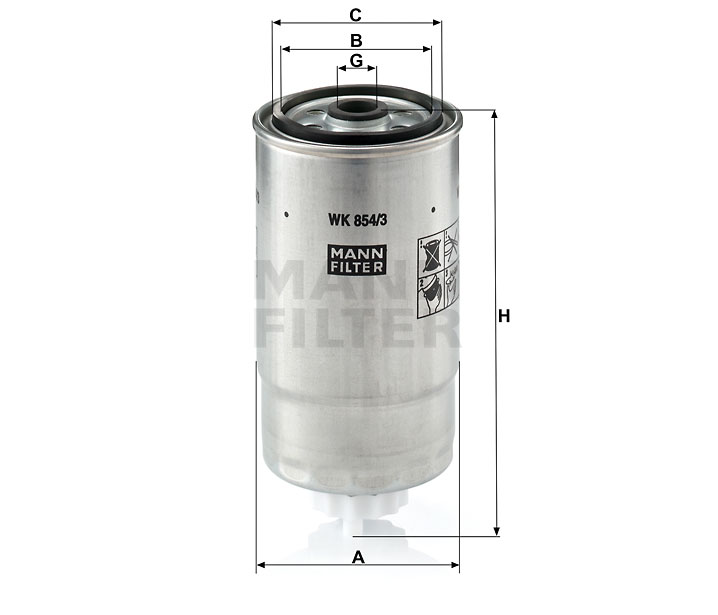 WK 854/3 Filtre à carburant