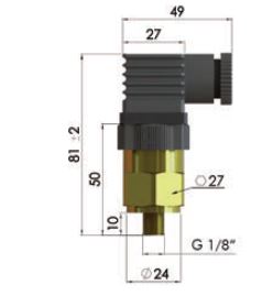 PDC Pressostat 2,0 bar à ouverture/fermeture