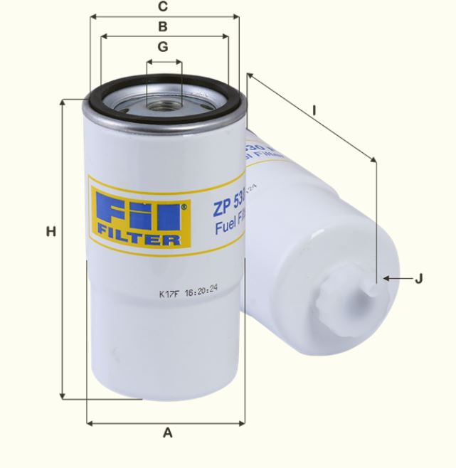 ZP530F Filtre à carburant SpinOn