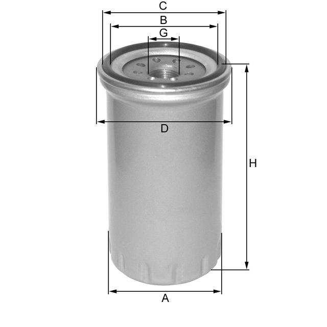 ZP587 Filtre à huile SpinOn