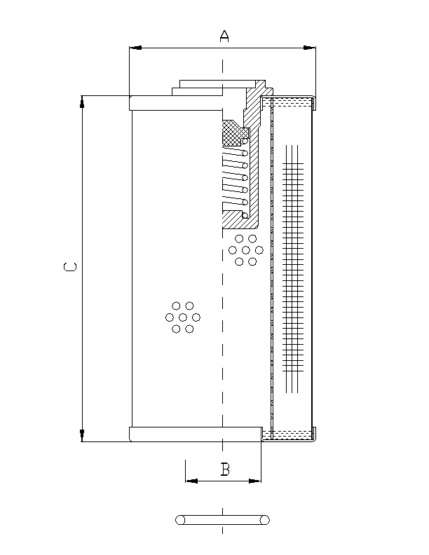 WG257 Elément de filtre hydraulique