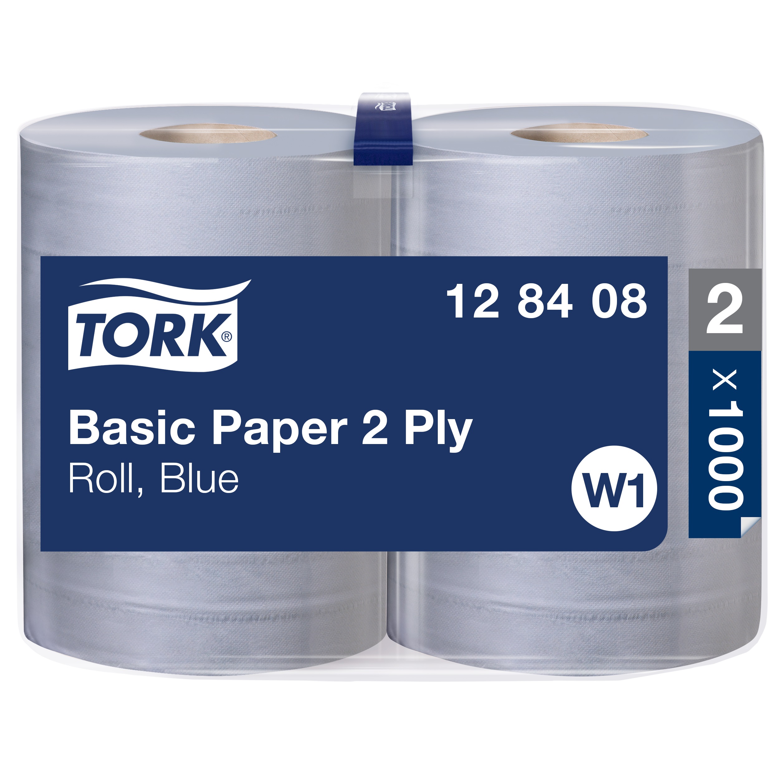 Tork Standard-Papierwischtücher 2 Rollen, W1, blau