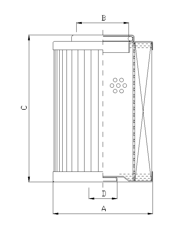 D931G25A Elément filtrant pour filtre à pression