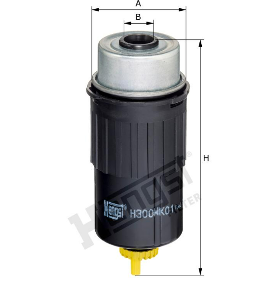 H300WK01 Filtre à carburant SpinOn