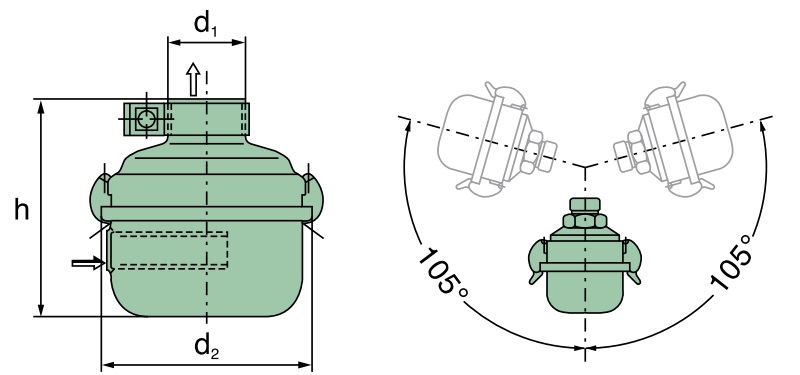 41 021 87 013 Filtre à air (filtre amortisseur NW52)