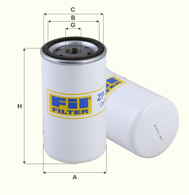 ZP550 Filtre à huile SpinOn