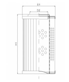 D113G10AV Elément filtrant pour filtre à pression