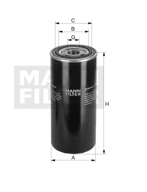 WD 13 011 x Filtre à huile SpinOn