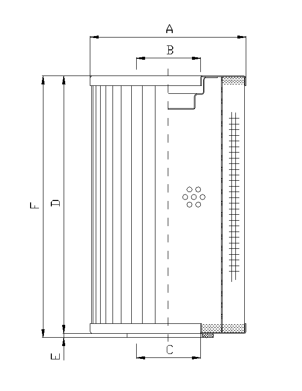 WP238 Elément de filtre hydraulique