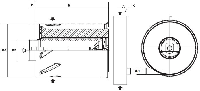 B100067 Filtre à air (AxialSeal FLB)