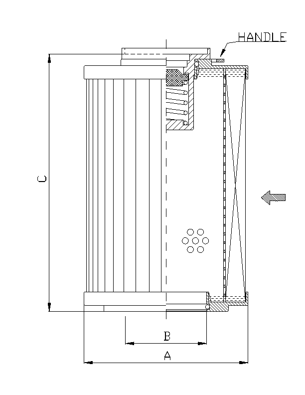 R142T60B Élément filtrant pour filtre de retour