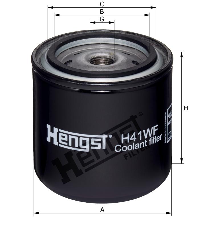 H41WF Filtre à liquide de refroidissement