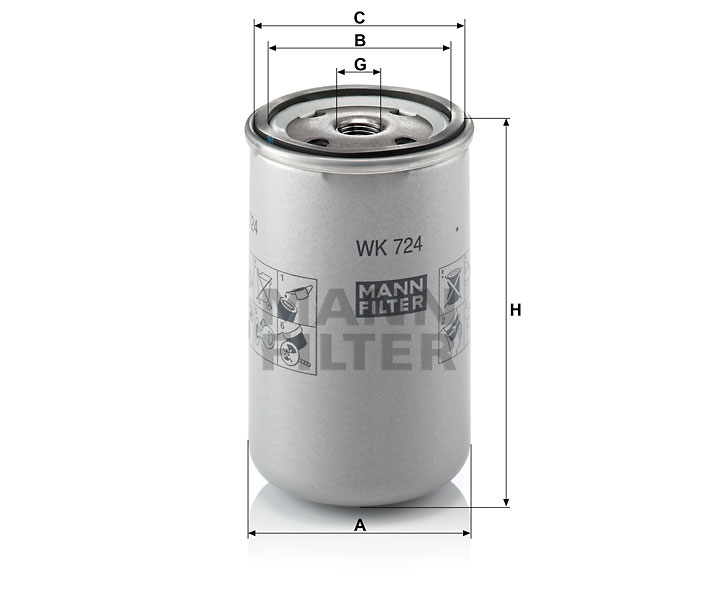 WK 724 Filtre à carburant