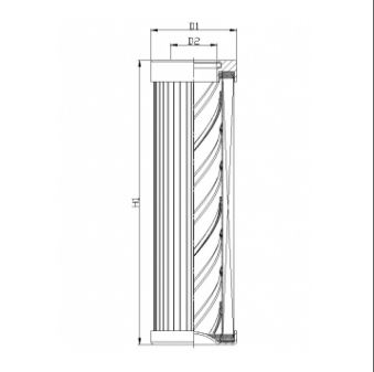DLD100B25B0 Élément de filtre hydraulique