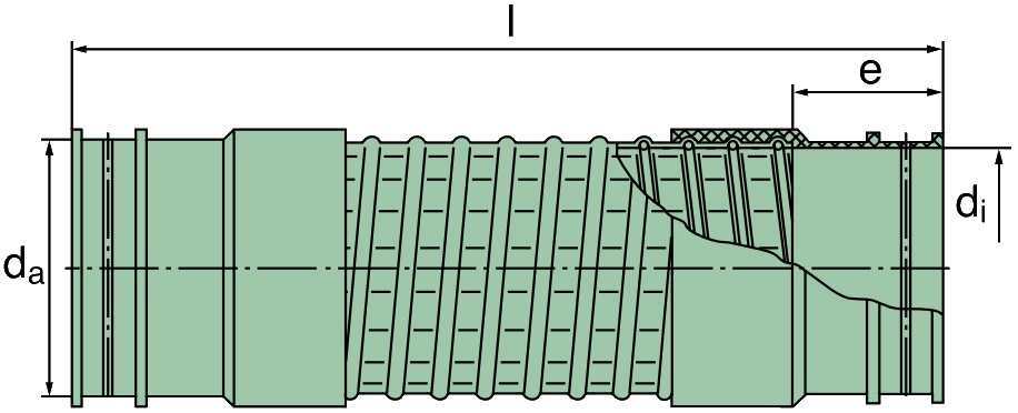 39 000 27 140 Tube à soufflets (TPE)