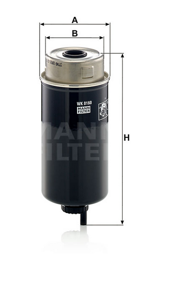 WK 8160 Filtre à carburant SpinOn