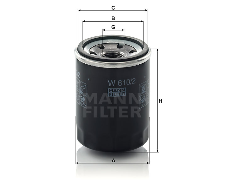 W 610/2 Filtres interchangeables SpinOn