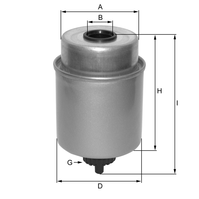 ZP3817F Filtre à carburant SpinOn