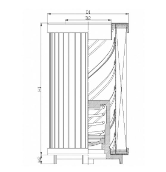 DMD0044G25B3 Elément filtrant pour filtre à pression