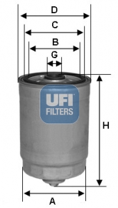 24.350.01 Filtre à carburant SpinOn