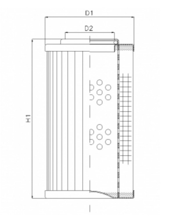 DHD280G20V/ESD Élément filtrant pour filtre à pression