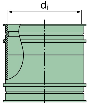 39 500 27 999 Manchon de raccordement 100 x 88mm (TPE)