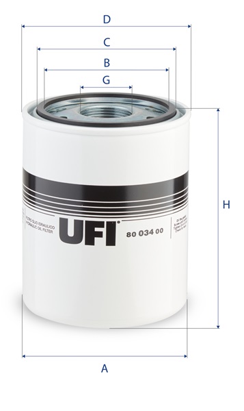 80.034.00 Filtre à huile SpinOn