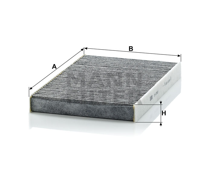 CUK 2952 Élément filtre d'habitacle charbon actif