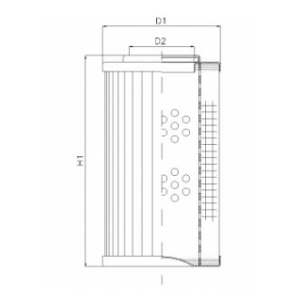 DHD260S25B Élément filtrant pour filtre à pression