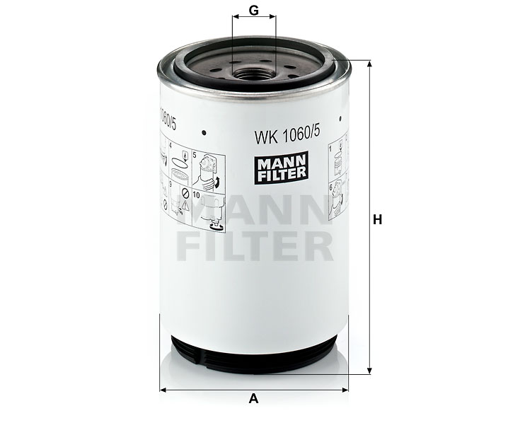 WK 1060/5 x Filtre à carburant