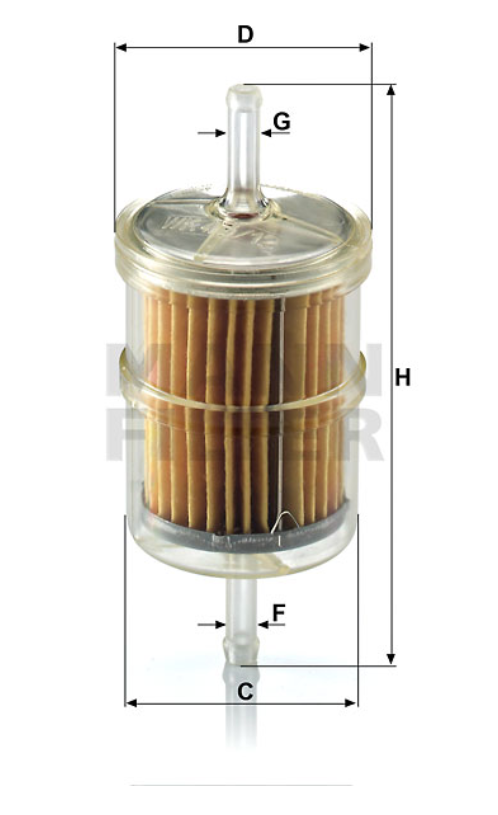WK 43/12 (10) Filtre conduite de carburant (en ligne)