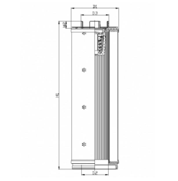 U562G25B3 Elément de filtre hydraulique