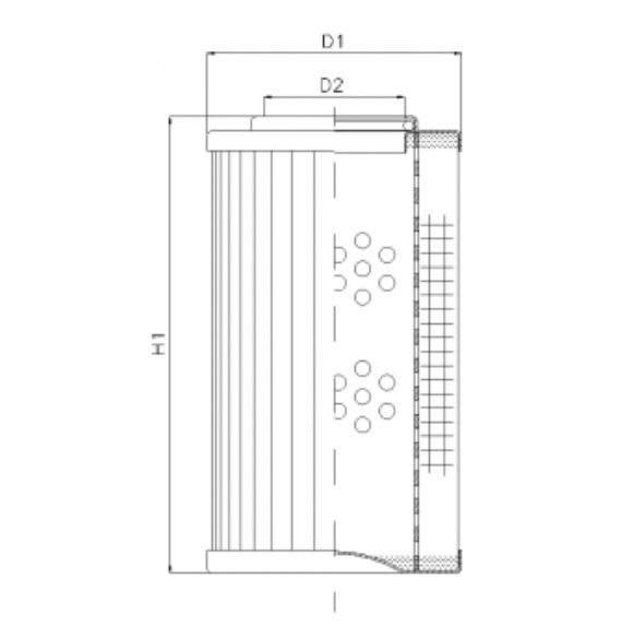 D132G06A Elément filtrant pour filtre à pression