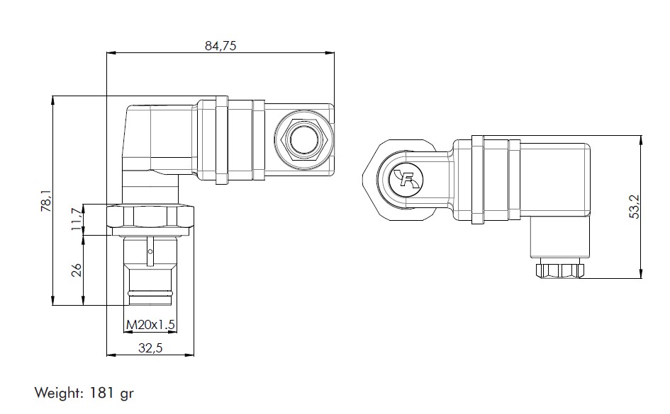 ESLXF5 Pressostat différentiel 5 bar (él.)