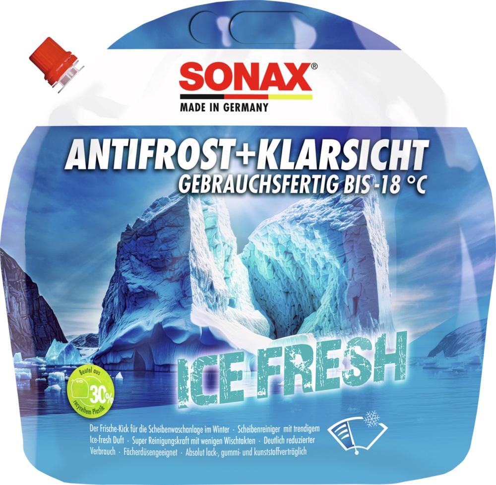 SONAX Anti Frost + KlarSicht bis -18 °C Ice-fresh - 3 Ltr