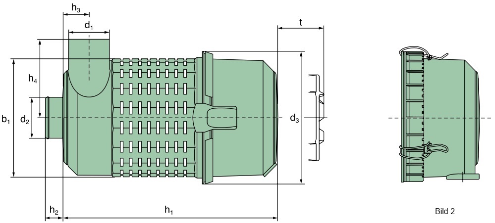 45 280 92 960 Filtre à air (filtre à vide Europiclon)