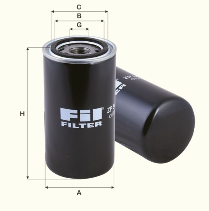 ZP541A Filtre à huile SpinOn