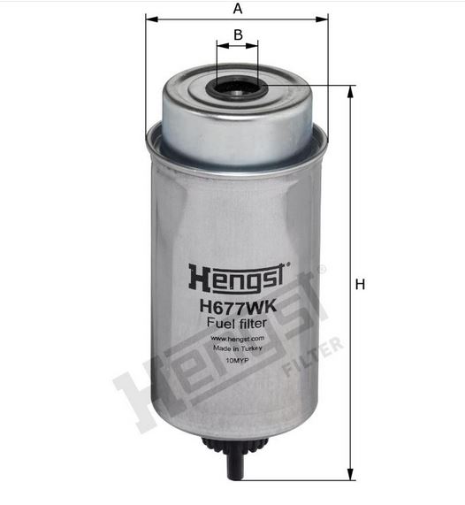 H677WK Filtre à carburant SpinOn