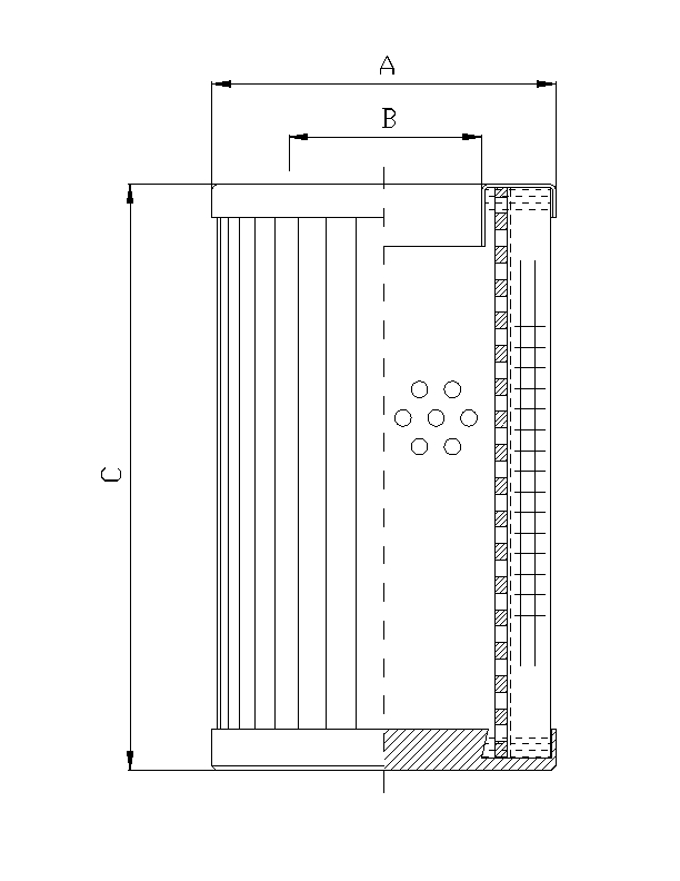 DMD0015F10B Elément filtrant pour filtre à pression