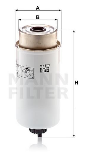 WK 8120 Filtre à carburant SpinOn
