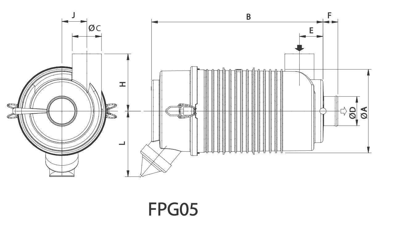 G057514 Filtre à air (RadialSeal FPG)