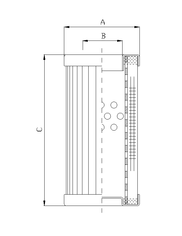DMD0015E20B Elément filtrant pour filtre à pression