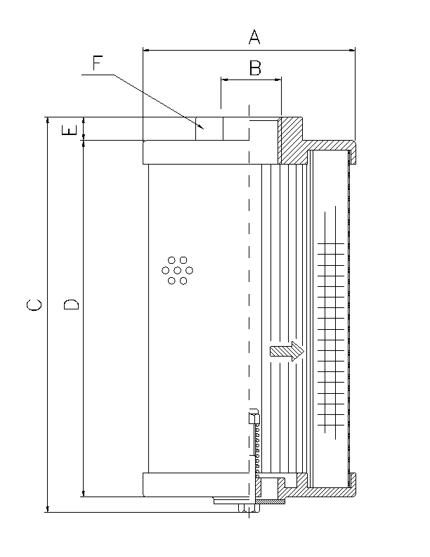 WP332 Elément de filtre hydraulique