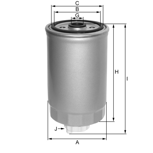 ZP3258FMB Filtre à carburant SpinOn