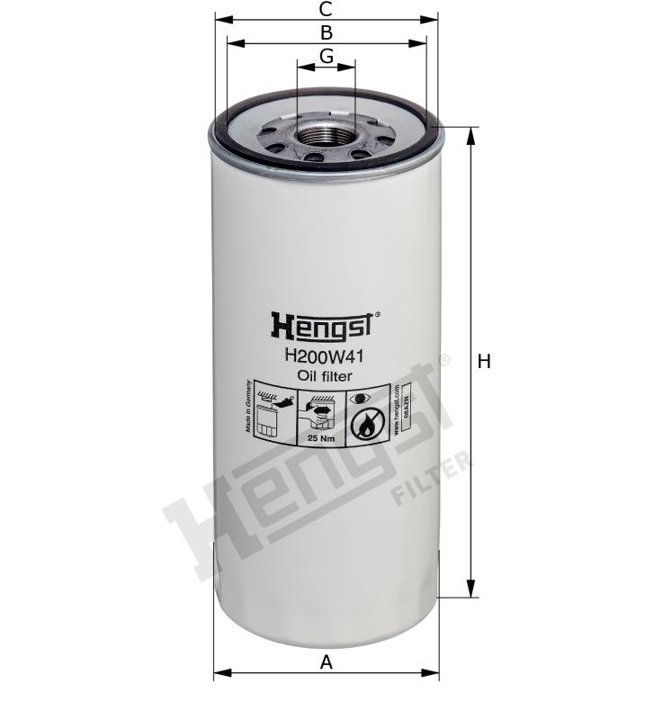 H200W41 Filtre à huile
